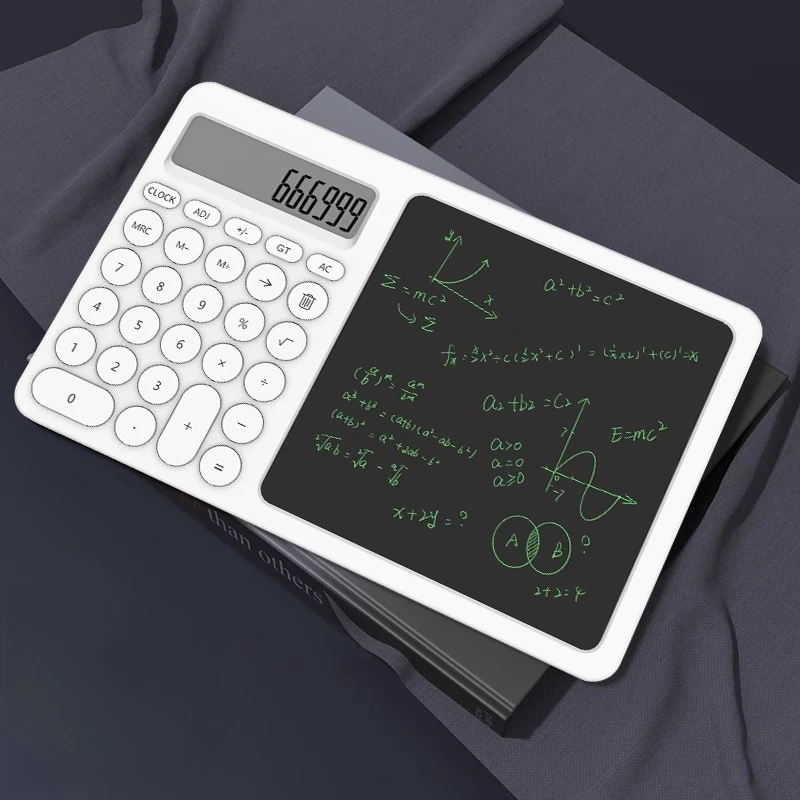Calculator handwriting board 2-in-1, small scientific writing board LCD small blackboard
Calculator handwriting board 2-in-1, small scientific writing board LCD small blackboard