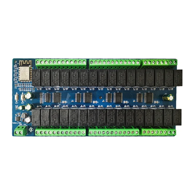 Эффективный источник питания 24 В постоянного тока ESP8266, макетная плата, 32-позиционный релейный модуль Wi-Fi
Эффективный источник питания 24 В постоянного тока ESP8266, макетная плата, 32-позиционный релейный модуль Wi-Fi