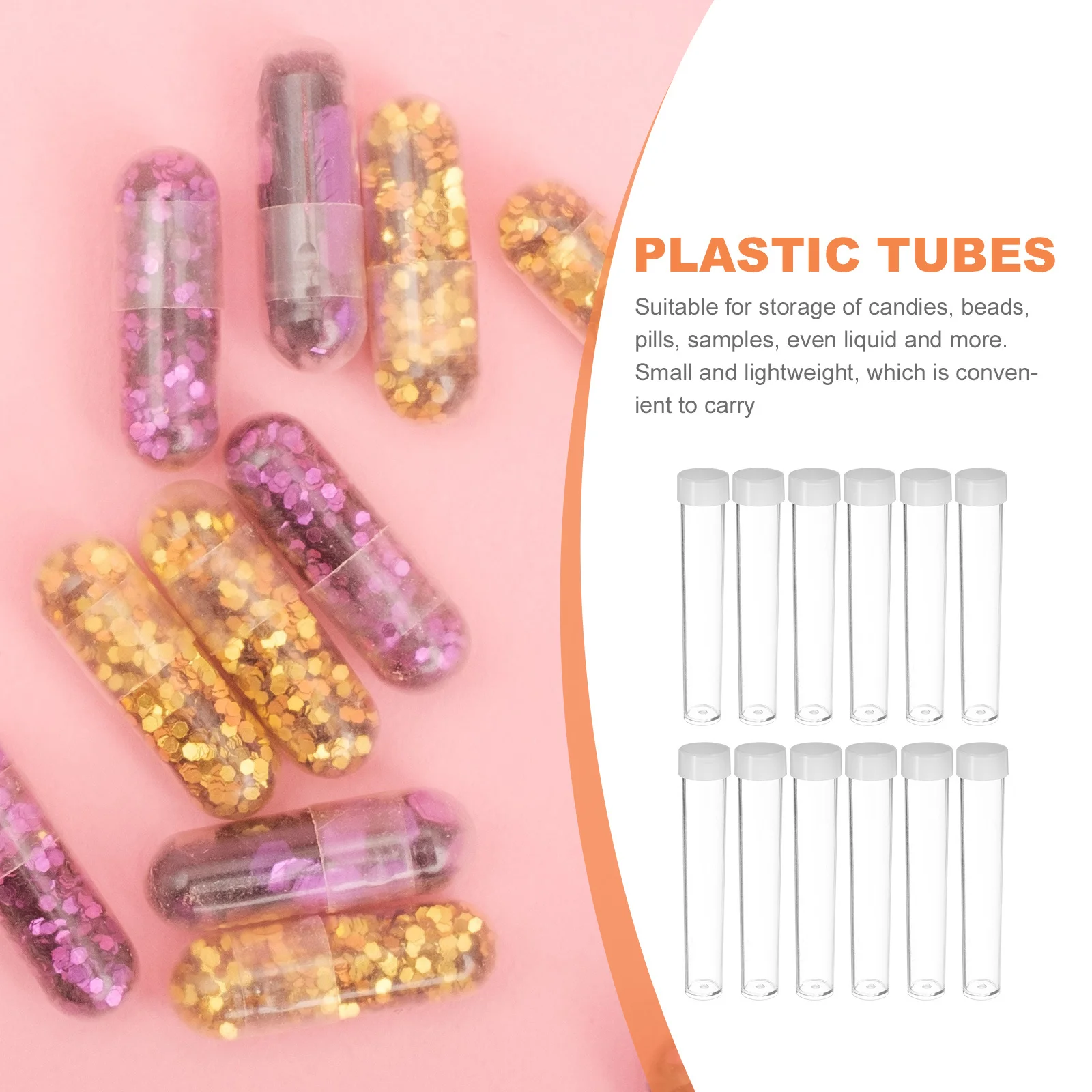 30Pcs Clear Plastic Tubes Beads Containers Sequins Storage Durable Lightweight Multipurpose Plastic Tubes with Caps
30Pcs Clear Plastic Tubes Beads Containers Sequins Storage Durable Lightweight Multipurpose Plastic Tubes with Caps