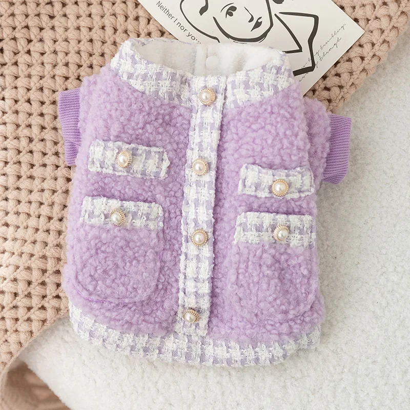 Beautiful Teddy Cotton Coat Puppy Winter Open Button Shirt Thickened Warm Two legged Plush Jacket Fashion Dog Clothes
Beautiful Teddy Cotton Coat Puppy Winter Open Button Shirt Thickened Warm Two legged Plush Jacket Fashion Dog Clothes
