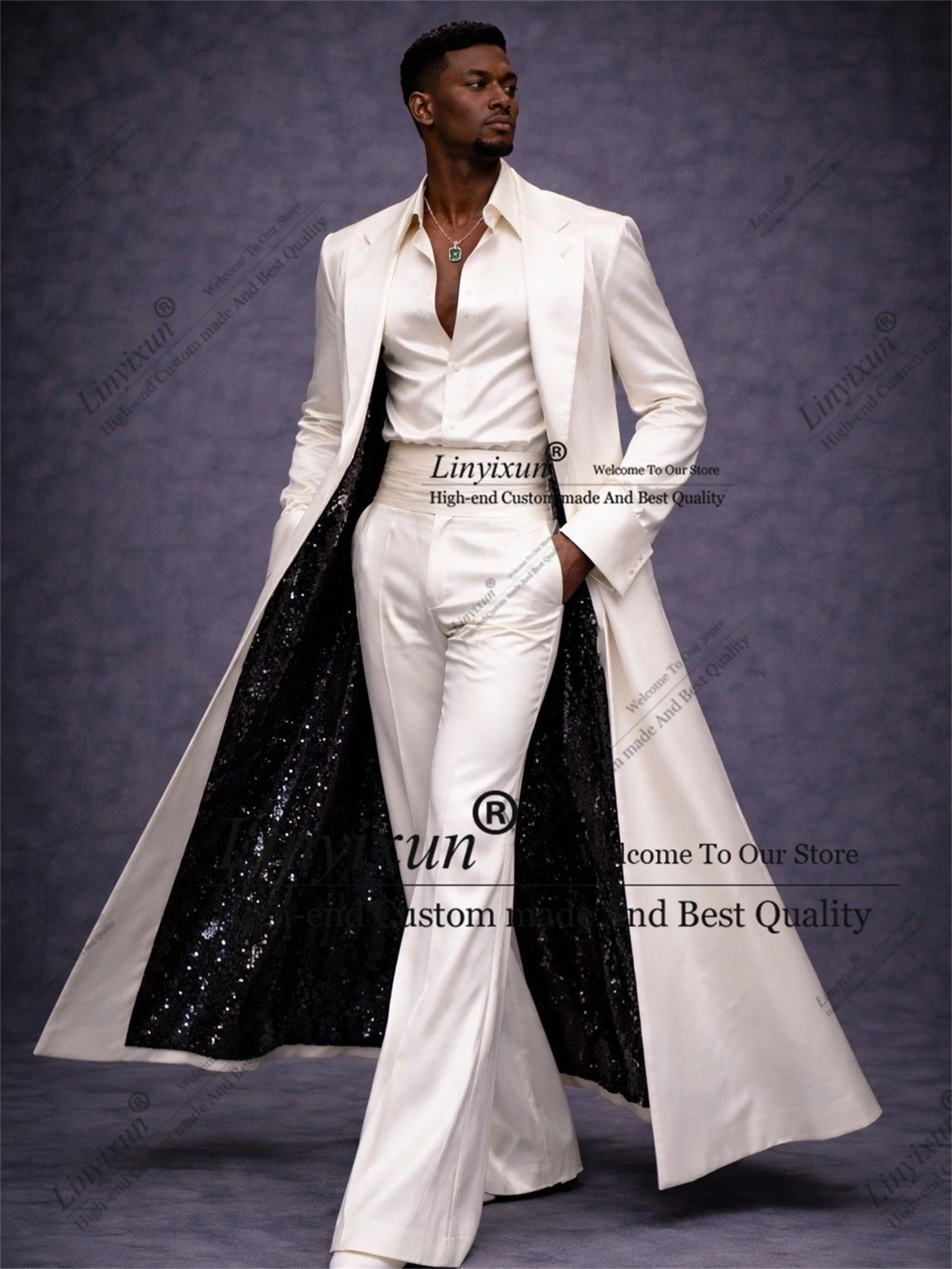 Exquisite Suits Men For Wedding Long Single Breasted Blazers 2 Piece Customized Groom Tuxedos Man Banquet Dresses ropa hombre
Exquisite Suits Men For Wedding Long Single Breasted Blazers 2 Piece Customized Groom Tuxedos Man Banquet Dresses ropa hombre