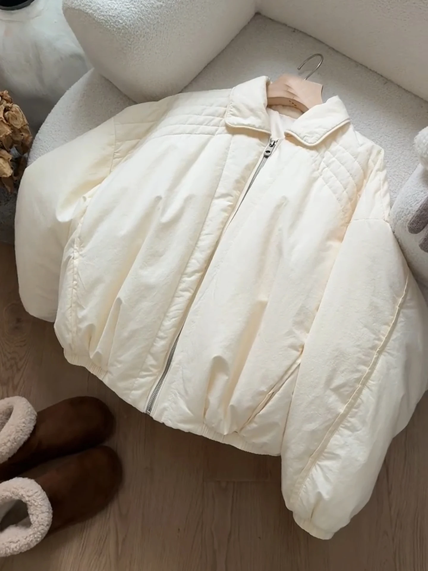 Korean Sle Casual Zipper Cotton Jaet Women's Autumn Winter Lightweight Luxury Warm Collar Coat Thin And Warm Cotton Clothes
Korean Sle Casual Zipper Cotton Jaet Women's Autumn Winter Lightweight Luxury Warm Collar Coat Thin And Warm Cotton Clothes