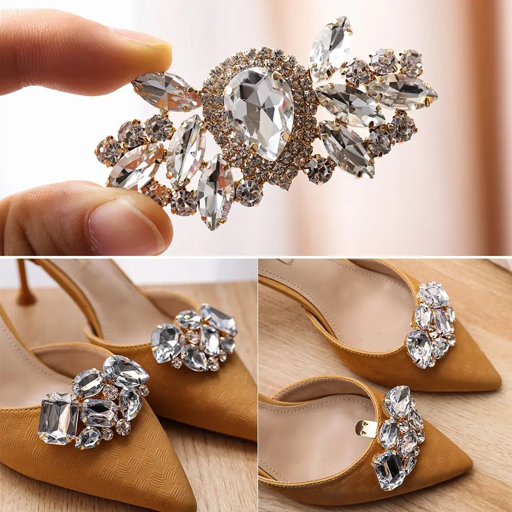 1 Pair(2pc) Bag Pendant Bride Accessories High Heel Shiny Clips Wedding Shoes Decorations Crystal Shoes Clip Charm Buckle
1 Pair(2pc) Bag Pendant Bride Accessories High Heel Shiny Clips Wedding Shoes Decorations Crystal Shoes Clip Charm Buckle