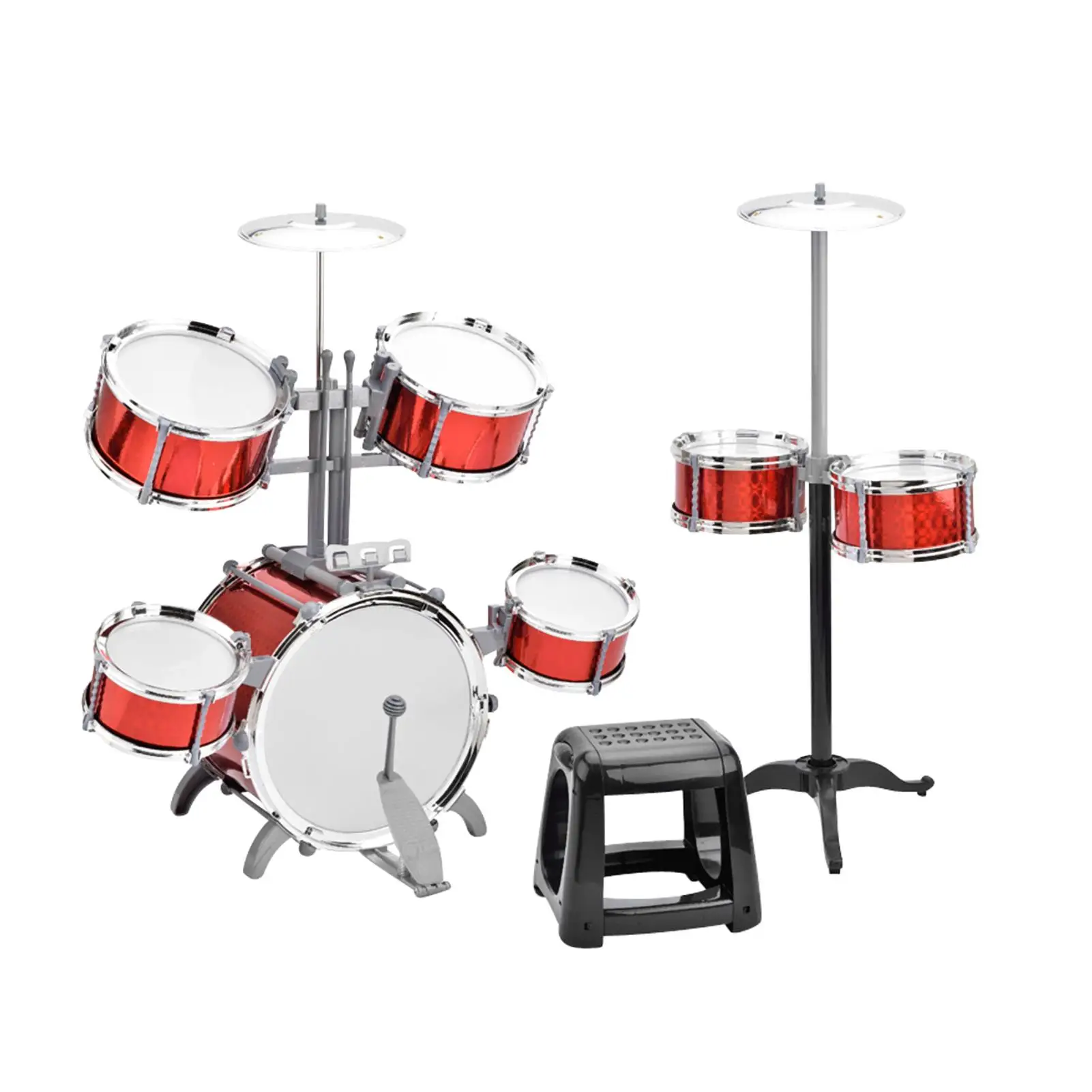 for beginner Jazz Drum Set with Stool 7 Piece Thick PVC Drumheads Easy Install Musical Percussion Instruments Great Gift Idea
for beginner Jazz Drum Set with Stool 7 Piece Thick PVC Drumheads Easy Install Musical Percussion Instruments Great Gift Idea