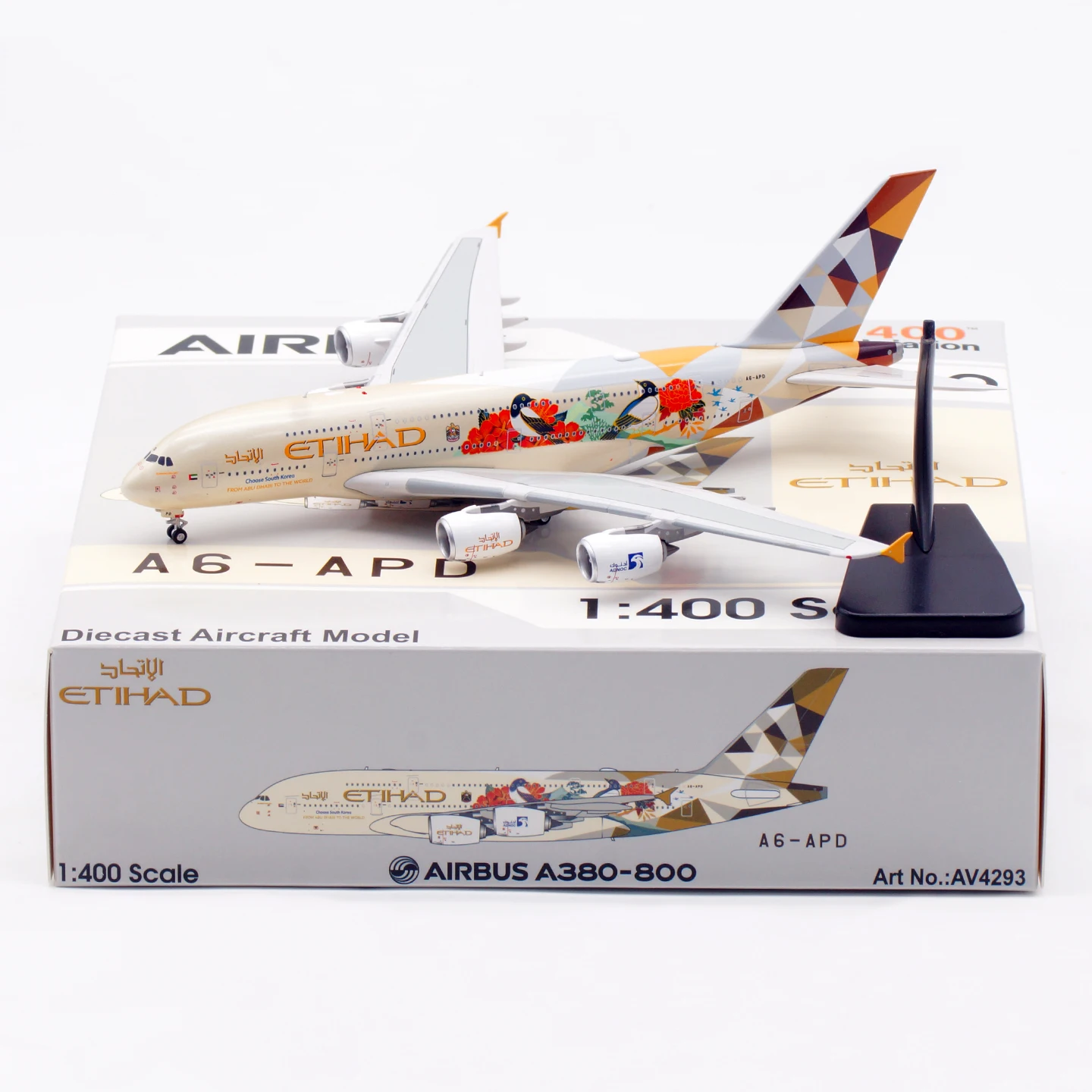 AV4293 Alloy Collectible Plane Gift Aviation 1:400 Etihad Airways Airbus A380 Diecast Aircraft Jet Model A6-APD & Tractor
AV4293 Alloy Collectible Plane Gift Aviation 1:400 Etihad Airways Airbus A380 Diecast Aircraft Jet Model A6-APD & Tractor