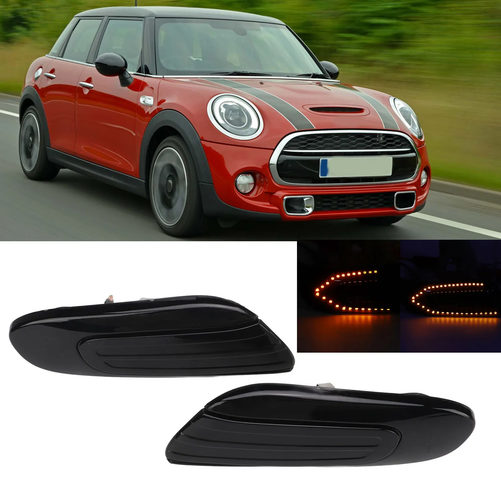 1 пара для Mini Cooper F55/F56/F57 2014-2017 фонарей поворотников, боковой маркер, фонарь с защитой от воды и пыли для автомобиля
1 пара для Mini Cooper F55/F56/F57 2014-2017 фонарей поворотников, боковой маркер, фонарь с защитой от воды и пыли для автомобиля