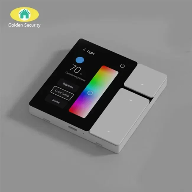 2024 Golden Security built-in 3 Gang relay LCD wall switches 3.5 inch touch screen smart home control unit central panel
2024 Golden Security built-in 3 Gang relay LCD wall switches 3.5 inch touch screen smart home control unit central panel