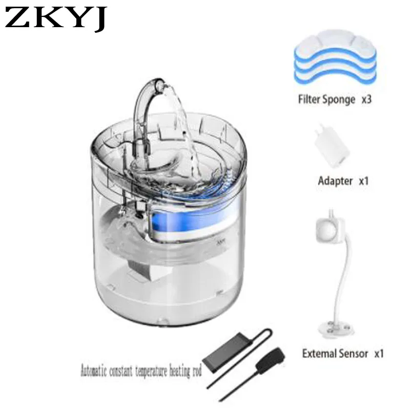 Automatic Cat Dog Water 2L Fountain With Faucet Dog Water Dispenser Transparent Filter Drinker Pet Sensor Drinking Feeder
Automatic Cat Dog Water 2L Fountain With Faucet Dog Water Dispenser Transparent Filter Drinker Pet Sensor Drinking Feeder