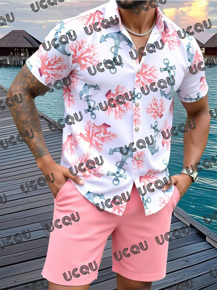 Summer New Arrivals Men's Tracksuit Sets Short Sleeve Shirts Shirts Outfits Hawaii Beach Shirts Suits Beach Jogging Clothing Set
Summer New Arrivals Men's Tracksuit Sets Short Sleeve Shirts Shirts Outfits Hawaii Beach Shirts Suits Beach Jogging Clothing Set