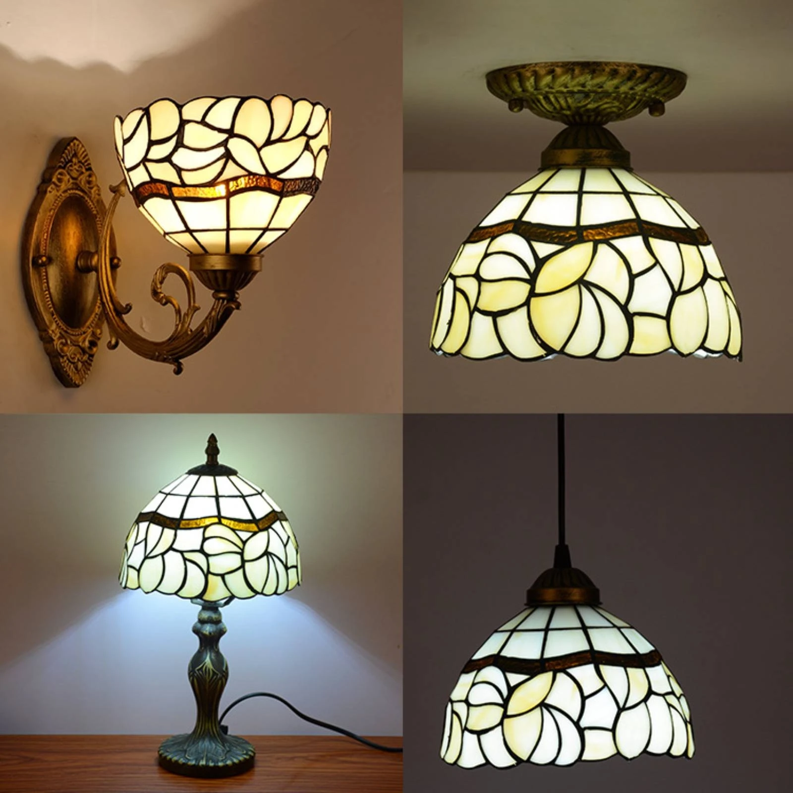 Tiffany Style Lamp Shade Floral Pattern Tiffany Glass Shade Stained Glass Lampshade Domed Home Decor Decorative
Tiffany Style Lamp Shade Floral Pattern Tiffany Glass Shade Stained Glass Lampshade Domed Home Decor Decorative