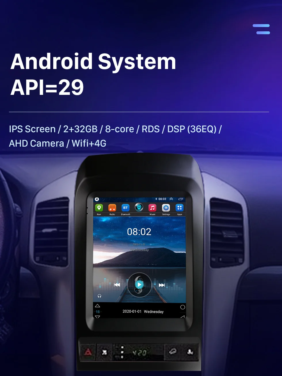 Android 8+128GB Car Stereo Radio For Chevrolet Captiva 2008-2012 Tesla Screen Radio Multimedia Player GPS Unit DSP Carplay
Android 8+128GB Car Stereo Radio For Chevrolet Captiva 2008-2012 Tesla Screen Radio Multimedia Player GPS Unit DSP Carplay