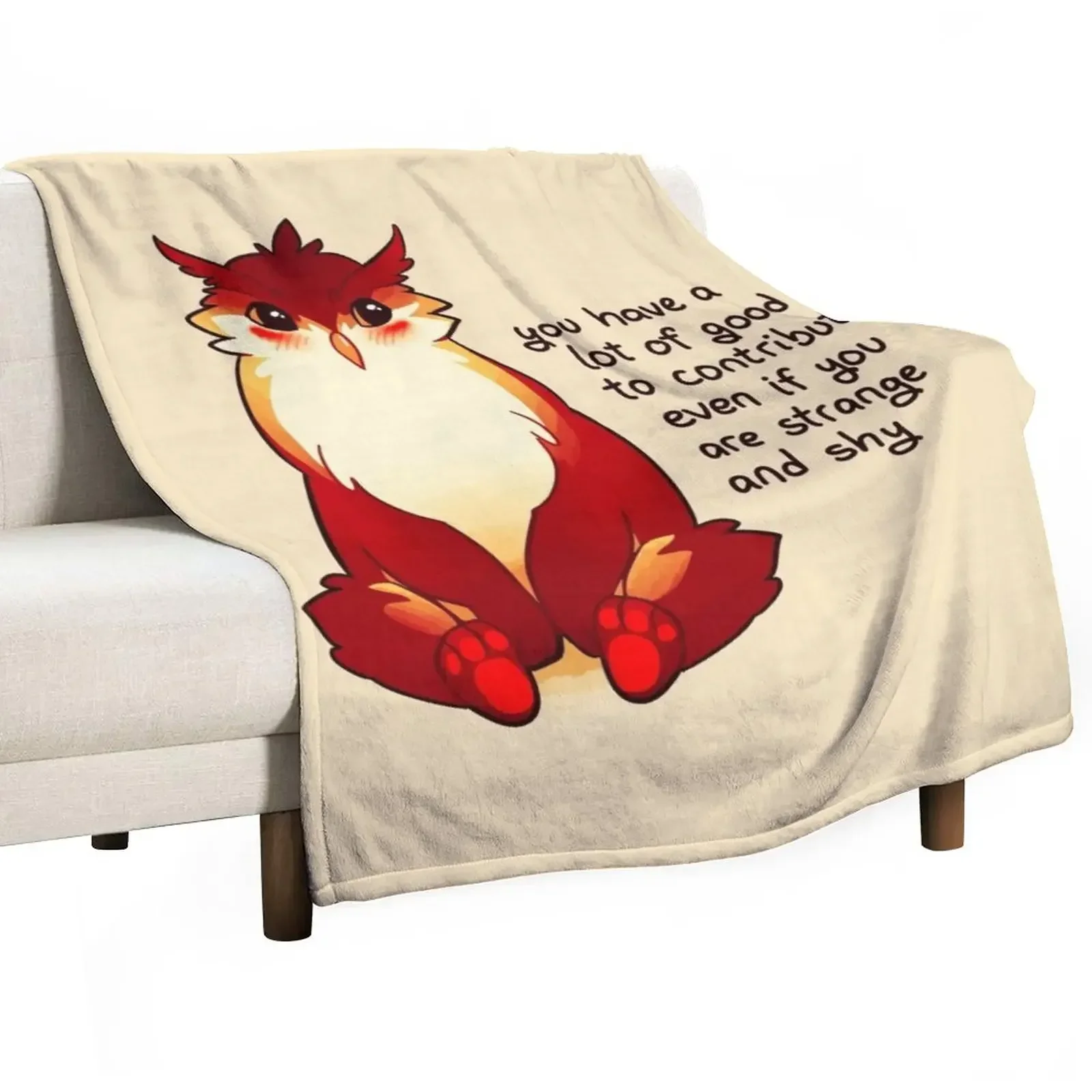 You Have a Lot of Good to Contribute Blushing Owlbear Throw Blanket Luxury For Baby Blankets
You Have a Lot of Good to Contribute Blushing Owlbear Throw Blanket Luxury For Baby Blankets