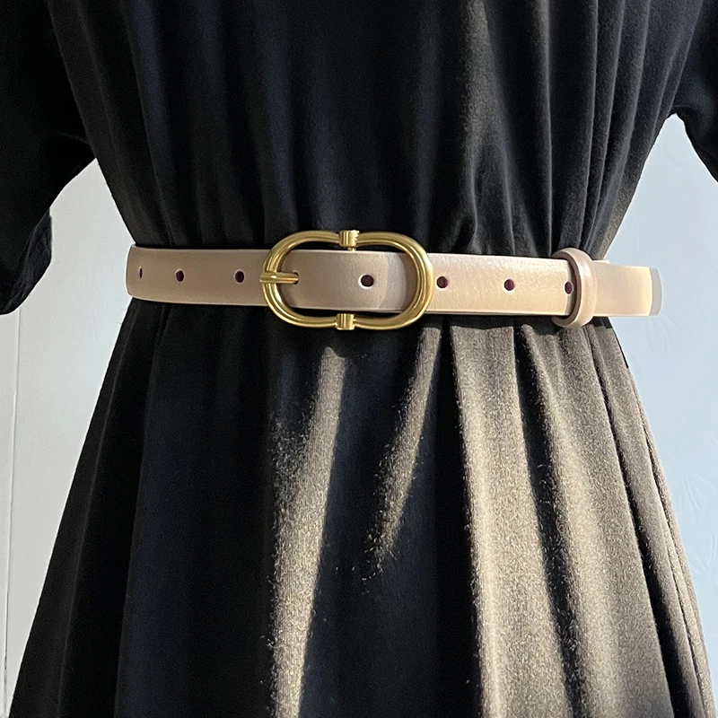 Vintage Buckle Design Women Cow Leather Waist Belt 1.8CM Slim Jeans Belt Adjustable Cowskin Corset Strap Belt Femme Ceinture New
Vintage Buckle Design Women Cow Leather Waist Belt 1.8CM Slim Jeans Belt Adjustable Cowskin Corset Strap Belt Femme Ceinture New