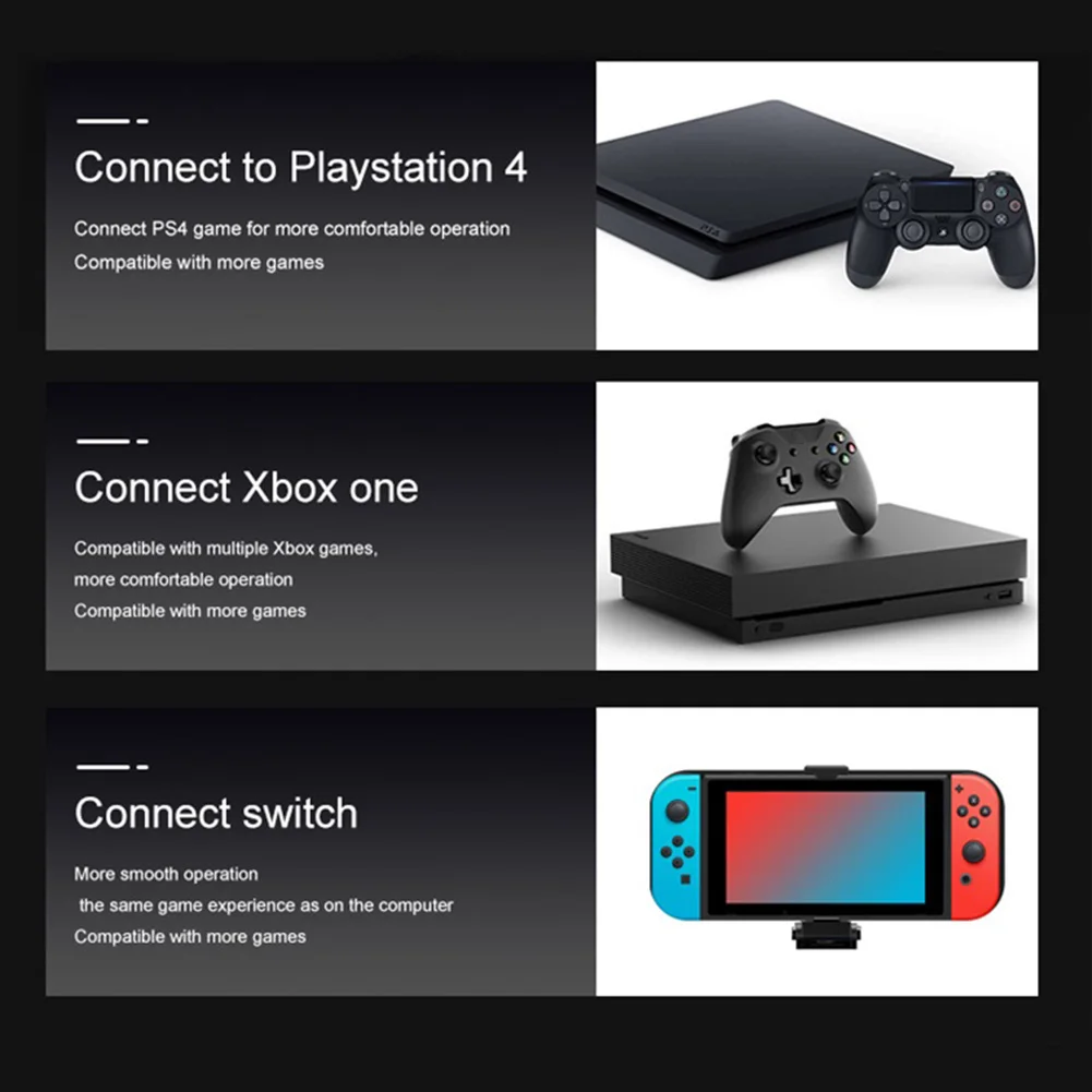 G6L Gaming Keyboard Mouse Converter Controller Adapter for Switch Xbox One PS3
G6L Gaming Keyboard Mouse Converter Controller Adapter for Switch Xbox One PS3