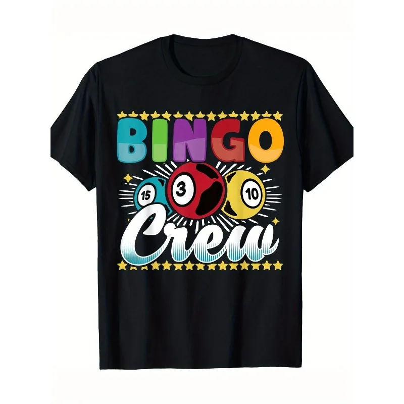 Funny Bingo Crew Shirt Colorful Game Ball Print Tee for Party Night Casino Theme Outfit Casual Tops for Men Women
Funny Bingo Crew Shirt Colorful Game Ball Print Tee for Party Night Casino Theme Outfit Casual Tops for Men Women