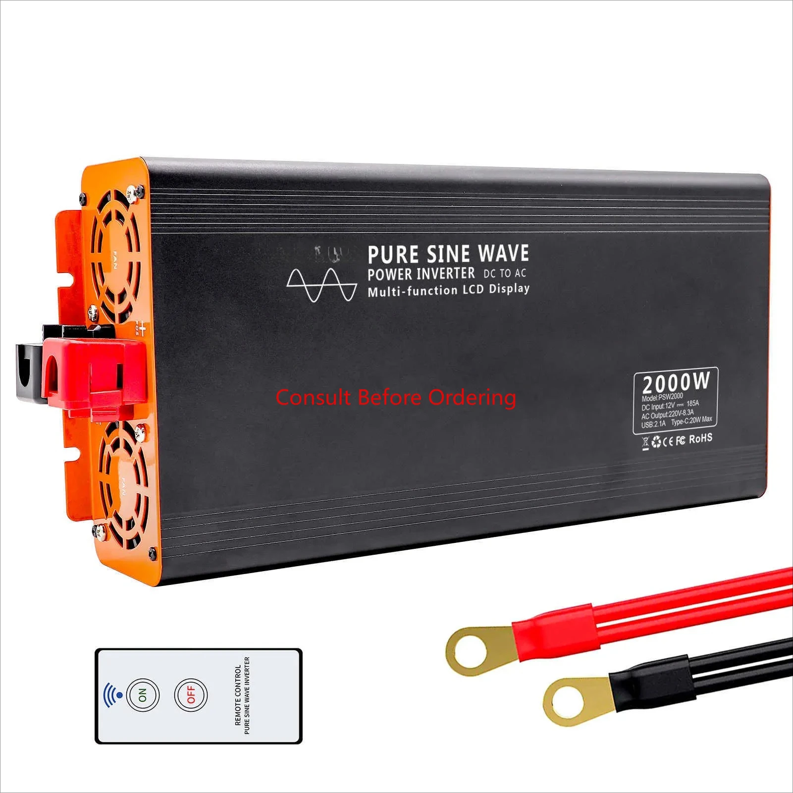 Power Inverter Pure Sine Wave Inverter AC to DC Converter 2000W 3000W 4000W Voltage Converter DC 12V 24V 36V 48V to AC 110V 230V
Power Inverter Pure Sine Wave Inverter AC to DC Converter 2000W 3000W 4000W Voltage Converter DC 12V 24V 36V 48V to AC 110V 230V
