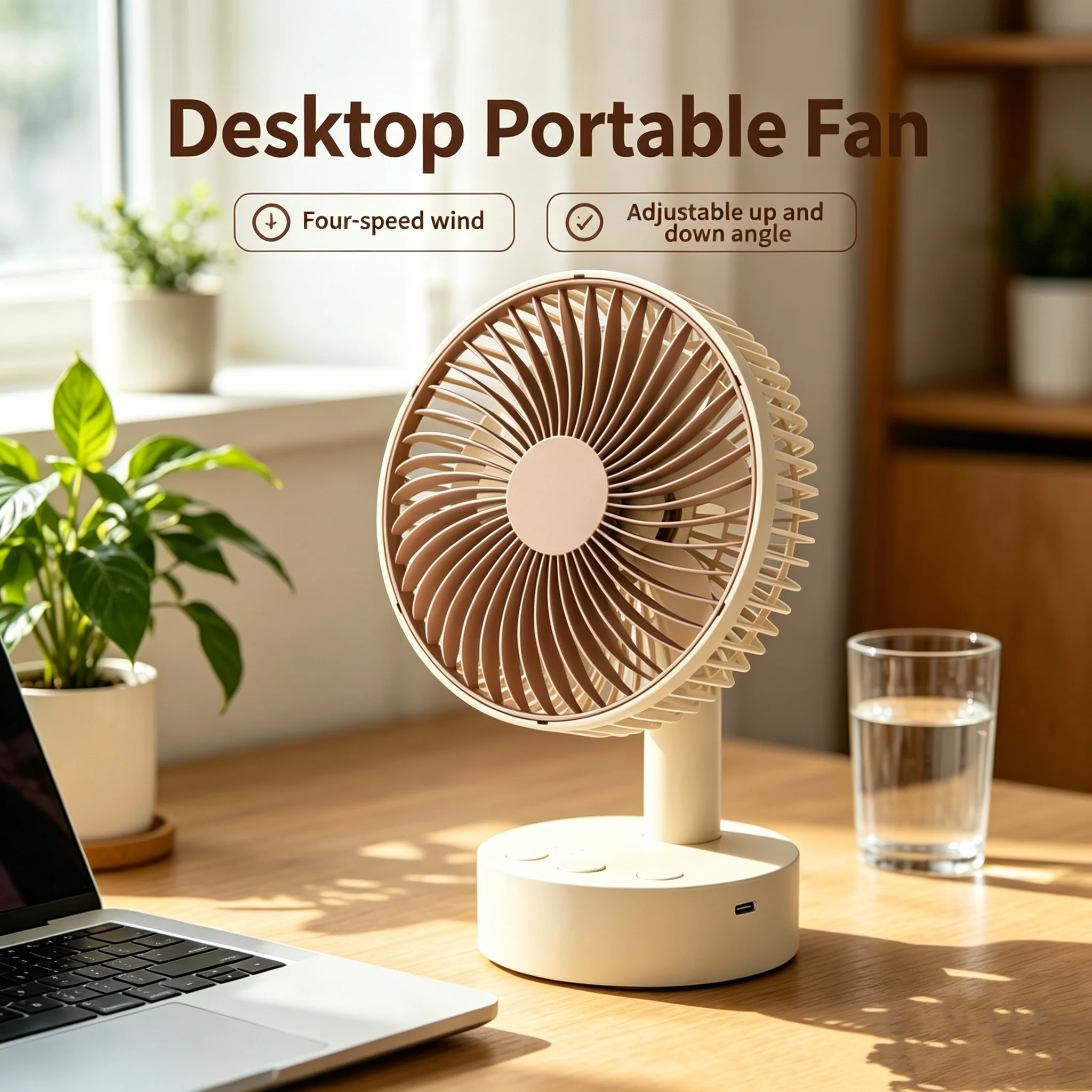 USB Rechargeable Desk Fan with 4 Speeds USB Powered Portable Quiet Cooling Fan or Bedroom, Indoor or Outdoor,Table Fan
USB Rechargeable Desk Fan with 4 Speeds USB Powered Portable Quiet Cooling Fan or Bedroom, Indoor or Outdoor,Table Fan
