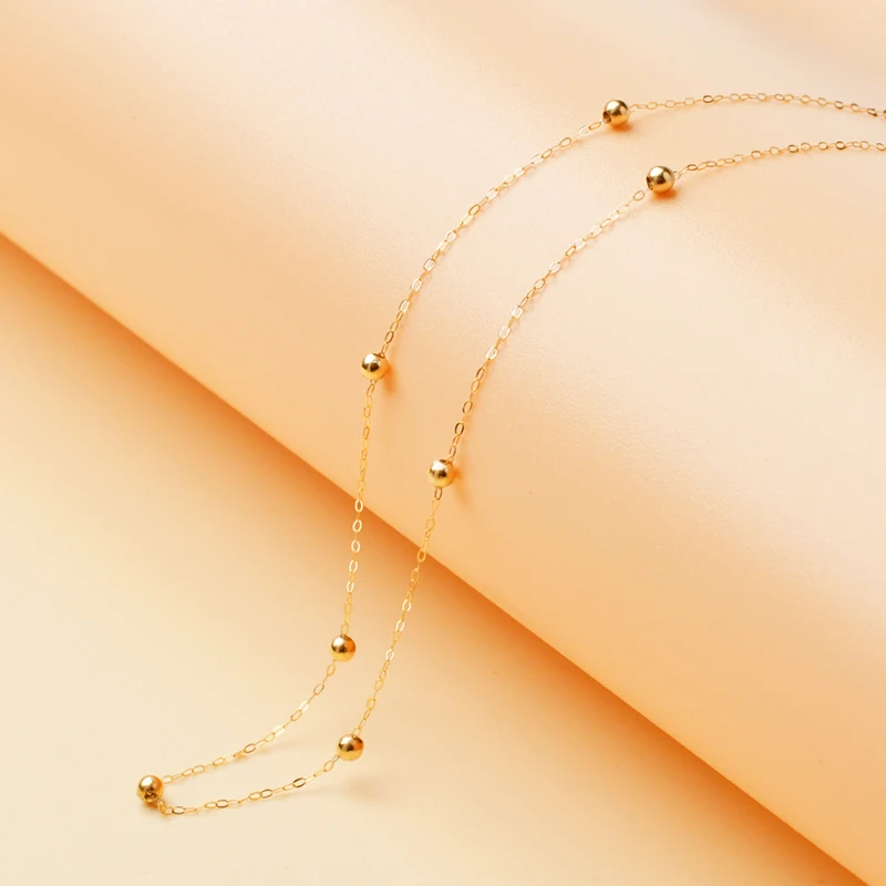 Authentic 18K gold necklace pendant Au750 high-end jewelry original design women's banquet party gift X513
Authentic 18K gold necklace pendant Au750 high-end jewelry original design women's banquet party gift X513
