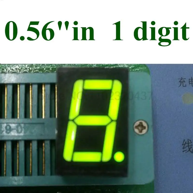 20PCS/LOT 0.56 inch 1 Bit 7 Segment Green LED Display Digital Tube Plastic Metal Common anode(Nixie tube)
20PCS/LOT 0.56 inch 1 Bit 7 Segment Green LED Display Digital Tube Plastic Metal Common anode(Nixie tube)