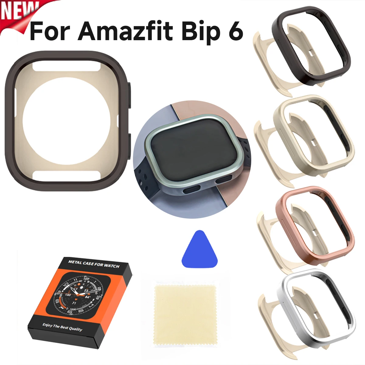 Premium Metal Protective Case for Amazfit Bit 6 46mm Hollow Protector Anti-drop Frame Shell for Bit 6 Replacement Accessories
Premium Metal Protective Case for Amazfit Bit 6 46mm Hollow Protector Anti-drop Frame Shell for Bit 6 Replacement Accessories
