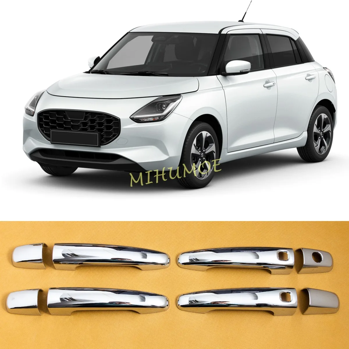 For 2024-2025 Suzuki Swift Chrome Car Door Handle Strip Cover Trim w/ Keyless
For 2024-2025 Suzuki Swift Chrome Car Door Handle Strip Cover Trim w/ Keyless