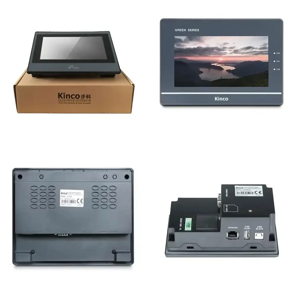 Kinco HMI 7 Inch PLC 4.3 10.1 Inch 15 Inch Touch Screen HMI PLC All in One Touch Screen Panel Kinco GL070E
Kinco HMI 7 Inch PLC 4.3 10.1 Inch 15 Inch Touch Screen HMI PLC All in One Touch Screen Panel Kinco GL070E