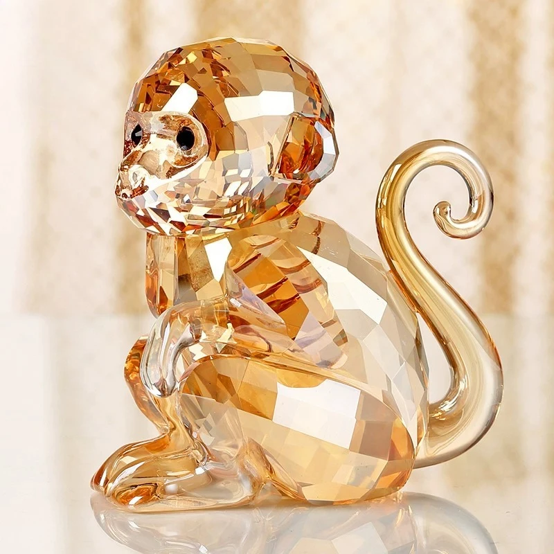Crystal Zodiac Monkey Decorative Figurines Christmas Mascot Wine Cabinet Desk Ornament High-end Birthday Gift Gift Box Set
Crystal Zodiac Monkey Decorative Figurines Christmas Mascot Wine Cabinet Desk Ornament High-end Birthday Gift Gift Box Set