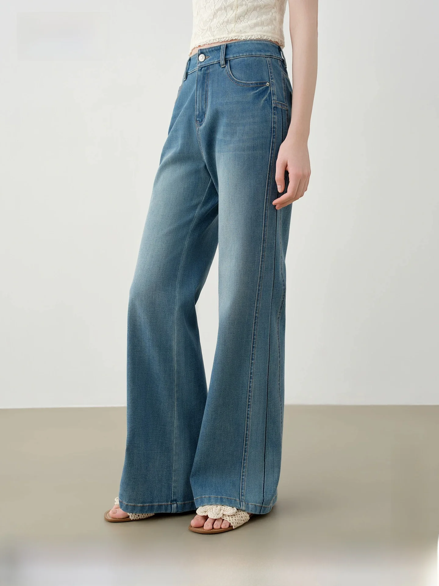 High Waist Bell Bot Jeans Women's Floor Length Dragging Jeans Cotton Polyester Stretch Fabric Commute Sle Casual Jeans
High Waist Bell Bot Jeans Women's Floor Length Dragging Jeans Cotton Polyester Stretch Fabric Commute Sle Casual Jeans