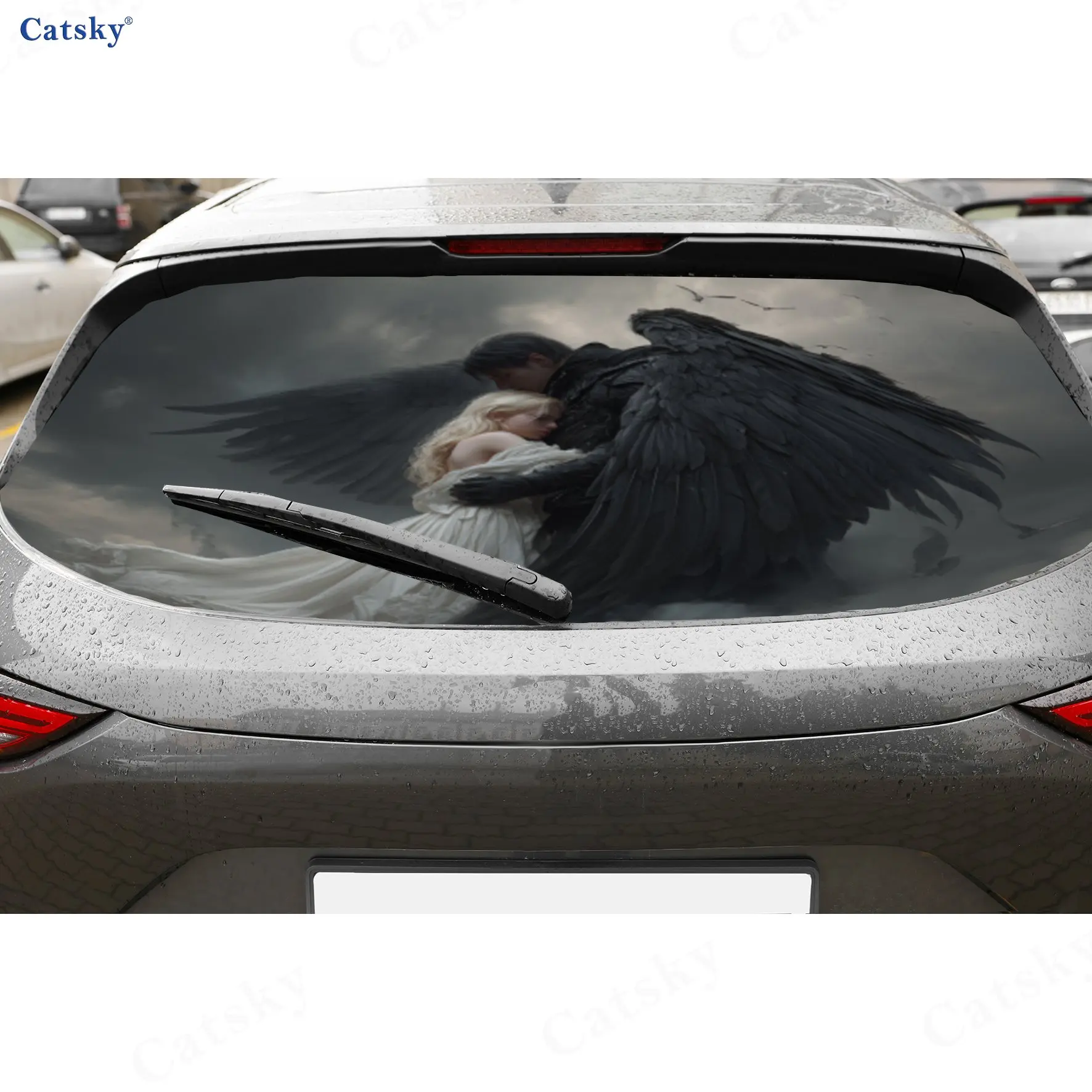 Angels And Girls PVC Perforated Car Vinyl Wraps, Privacy Enhancing Design For Rear Window, Car Rear Windshield Sticker
Angels And Girls PVC Perforated Car Vinyl Wraps, Privacy Enhancing Design For Rear Window, Car Rear Windshield Sticker