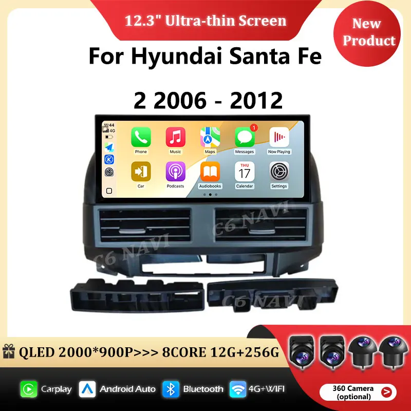 GPS Navi WiFi BT For Hyundai Santa Fe 2 2006 - 2012 Android 15 Car Video Multimedia Radio Player Carplay Stereo Auto Accessories
GPS Navi WiFi BT For Hyundai Santa Fe 2 2006 - 2012 Android 15 Car Video Multimedia Radio Player Carplay Stereo Auto Accessories