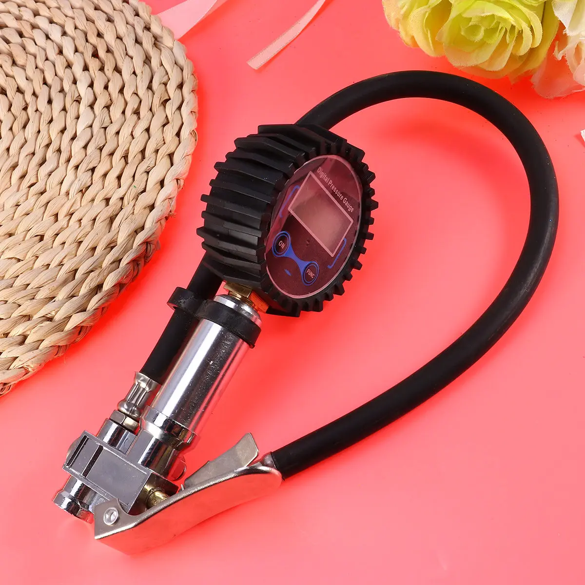 Digital Tire Pressure Gauge Heavy Duty Metal Chuck for Car Suv Truck Motorcycle Bicycle Accurate LCD LED Backlight Rapid Reading
Digital Tire Pressure Gauge Heavy Duty Metal Chuck for Car Suv Truck Motorcycle Bicycle Accurate LCD LED Backlight Rapid Reading