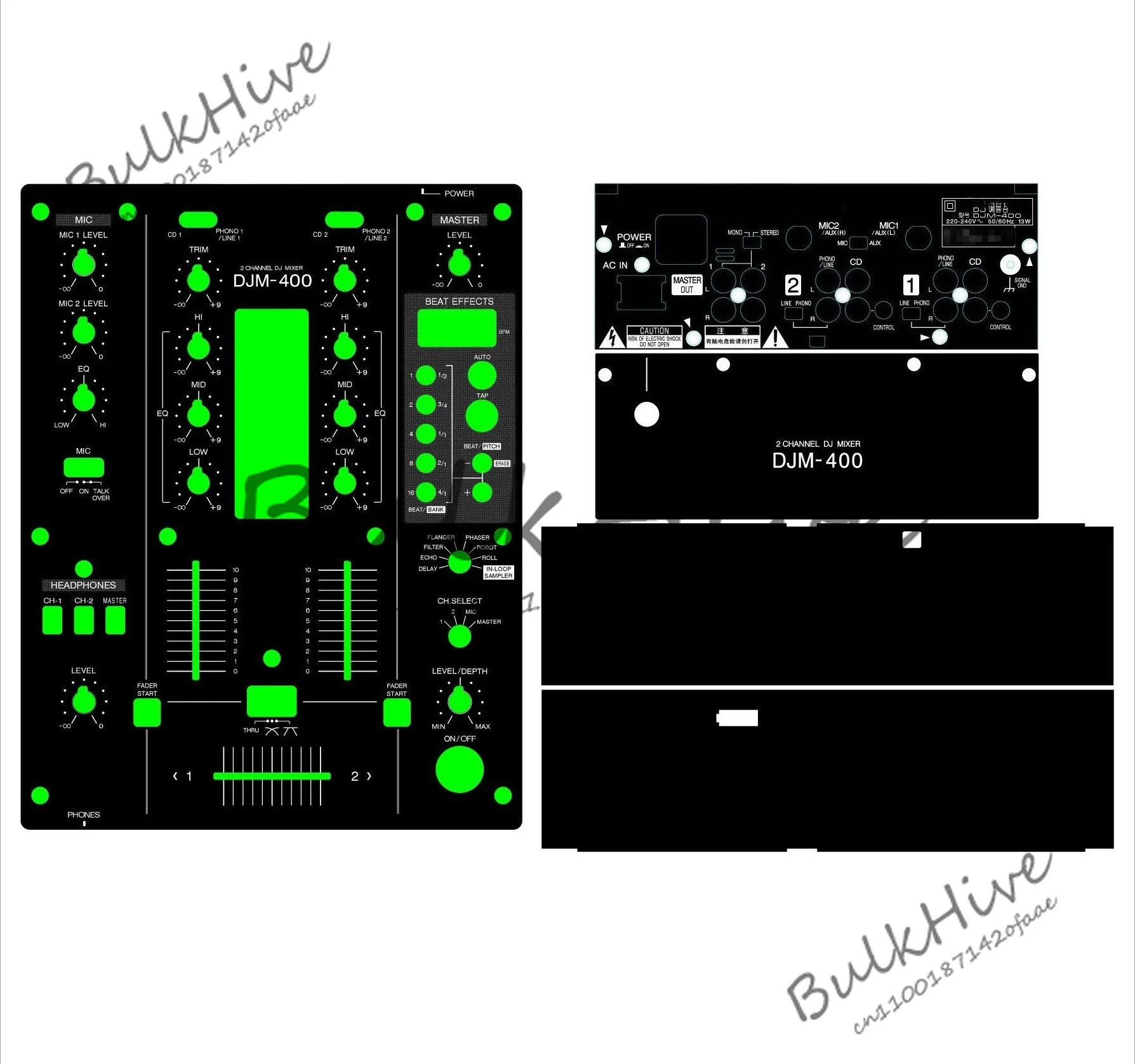 DJ controller protective film DJM400 mixer skin sticker color customizable
DJ controller protective film DJM400 mixer skin sticker color customizable
