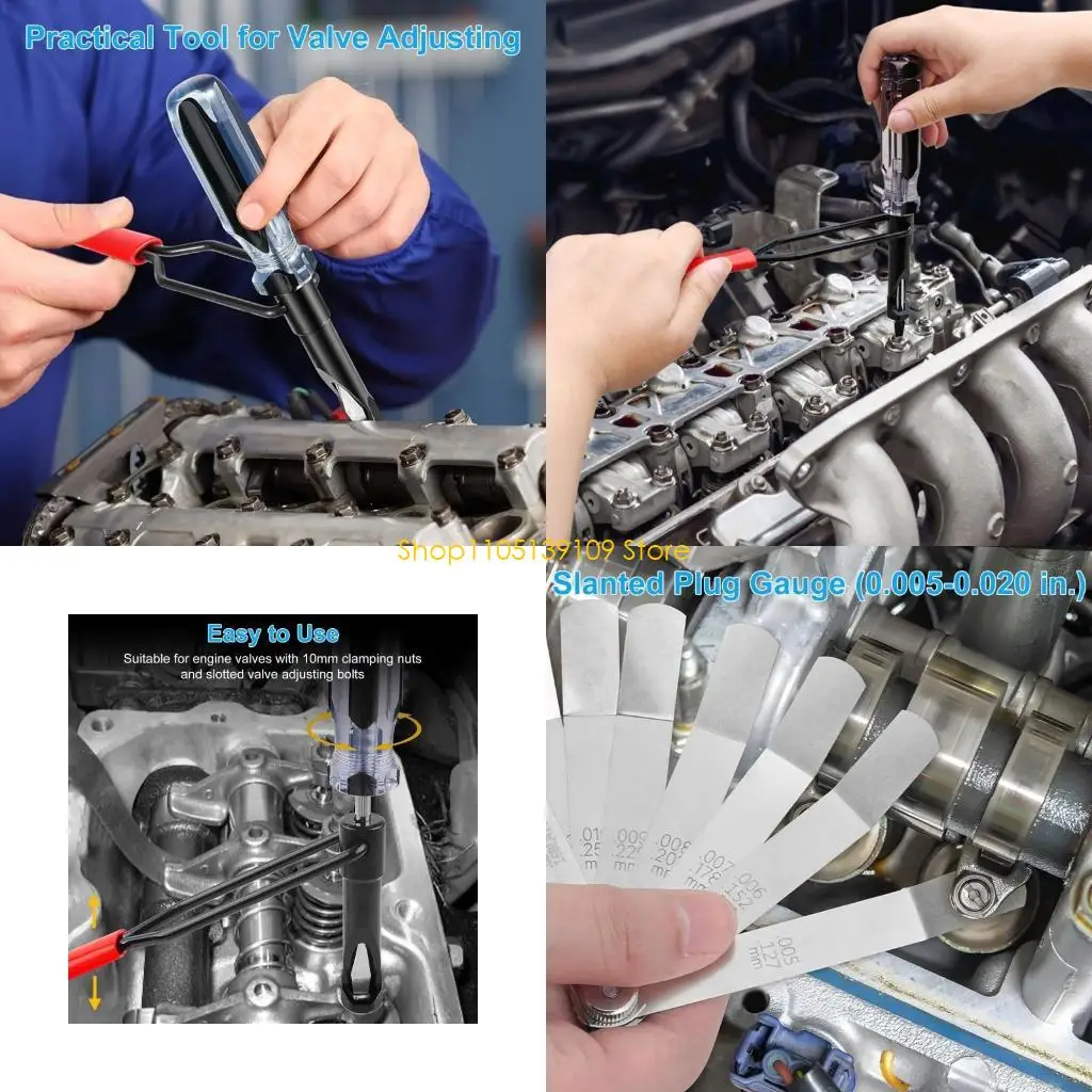 P5ED Valves Adjustment Tool Valves Hit Adjuster Tool Simple Operate for 10Mm Lock Nut Suitable for Japanese Car Engines
P5ED Valves Adjustment Tool Valves Hit Adjuster Tool Simple Operate for 10Mm Lock Nut Suitable for Japanese Car Engines