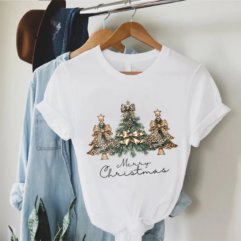 Brand New Women Tee T-shirt Sumemr Short-sleeve Woman T Shirt Leopard Print Christmas Tree Women T Shirt Fashion O-neck Tops
Brand New Women Tee T-shirt Sumemr Short-sleeve Woman T Shirt Leopard Print Christmas Tree Women T Shirt Fashion O-neck Tops