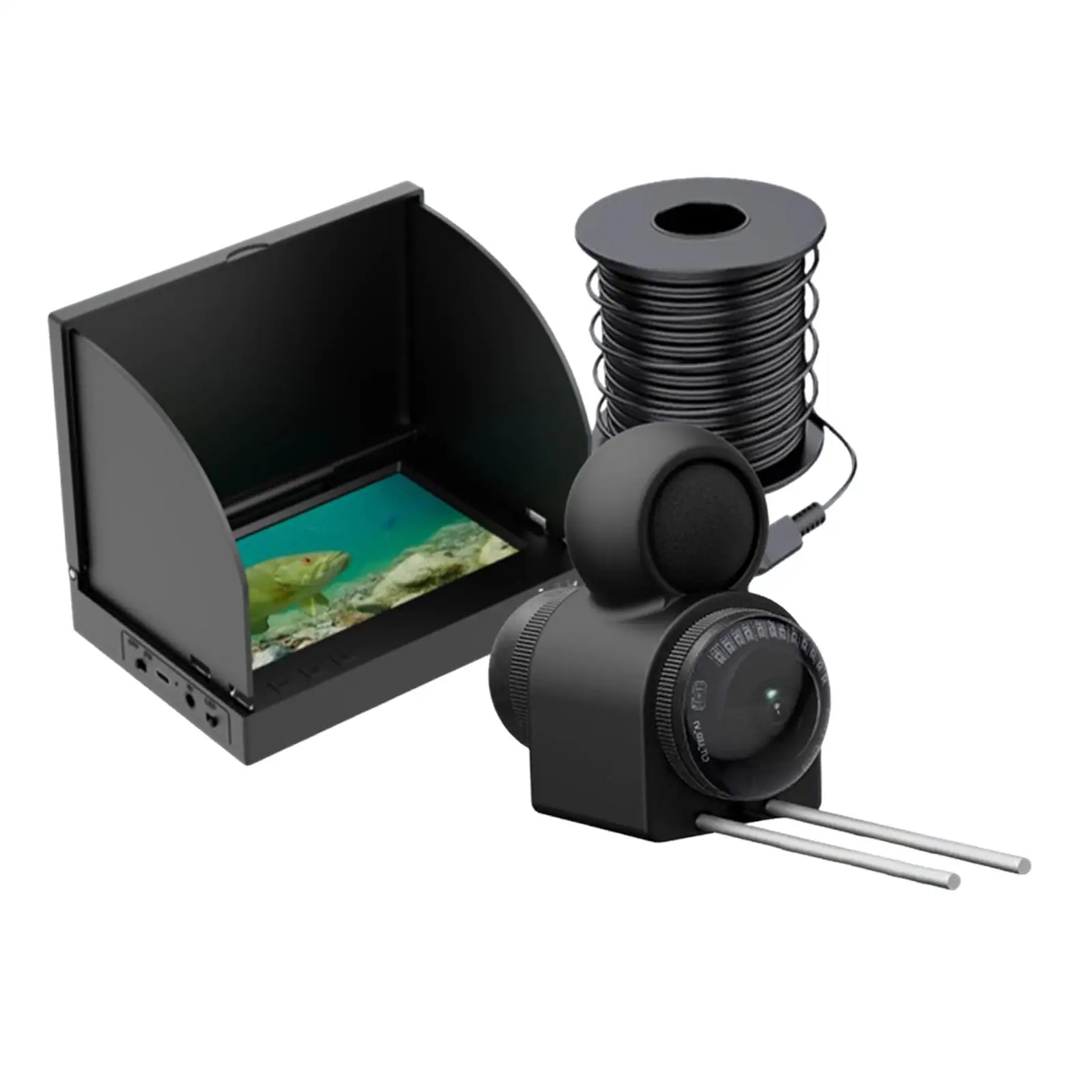 Fish Finder Underwater Camera 220 Degree Wide Angle Probe LCD Screen Portable Kit for Ice Boat Kayak Fishing
Fish Finder Underwater Camera 220 Degree Wide Angle Probe LCD Screen Portable Kit for Ice Boat Kayak Fishing