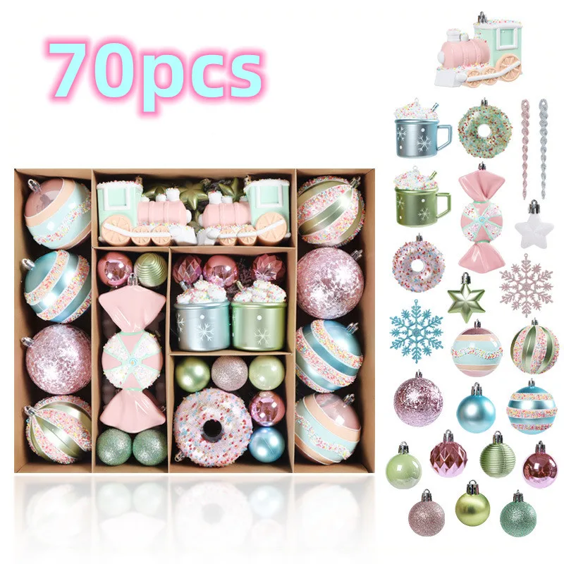 32/48/70pcs Christmas Ball Decor Hand-painted Macaron Ice Cream Plastic Baubles Xmas Tree Ornaments Navidad 2023 Party Supplies
32/48/70pcs Christmas Ball Decor Hand-painted Macaron Ice Cream Plastic Baubles Xmas Tree Ornaments Navidad 2023 Party Supplies