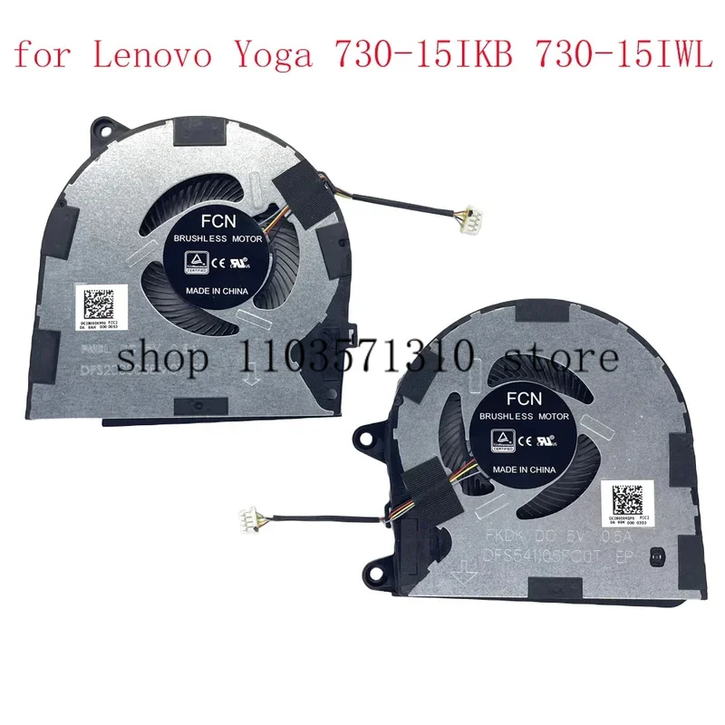 Replacement Fan for Lenovo Yoga 730-15IKB 730-15IWL CPU GPU Cooling Fan Set DC28000KQF0
Replacement Fan for Lenovo Yoga 730-15IKB 730-15IWL CPU GPU Cooling Fan Set DC28000KQF0