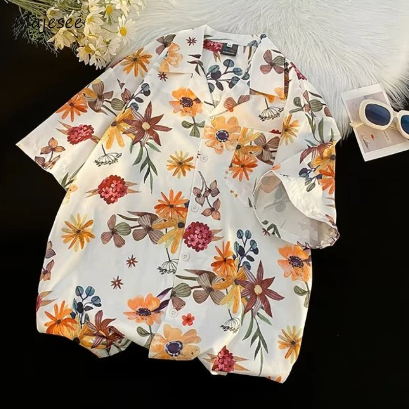 Floral Shirts Men Vintage Summer Unisex Holiday Teens Tops Popular New Harajuku Japanese Style High Street Beach Loose College
Floral Shirts Men Vintage Summer Unisex Holiday Teens Tops Popular New Harajuku Japanese Style High Street Beach Loose College