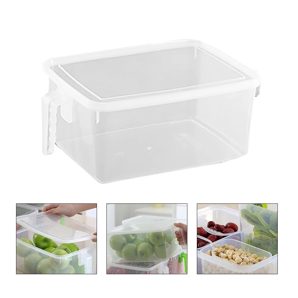 Premium Food Storage Box with Handle Clear Container for Fridge Fruit Vegetable Freshness Kitchen Organizer Plastic
Premium Food Storage Box with Handle Clear Container for Fridge Fruit Vegetable Freshness Kitchen Organizer Plastic
