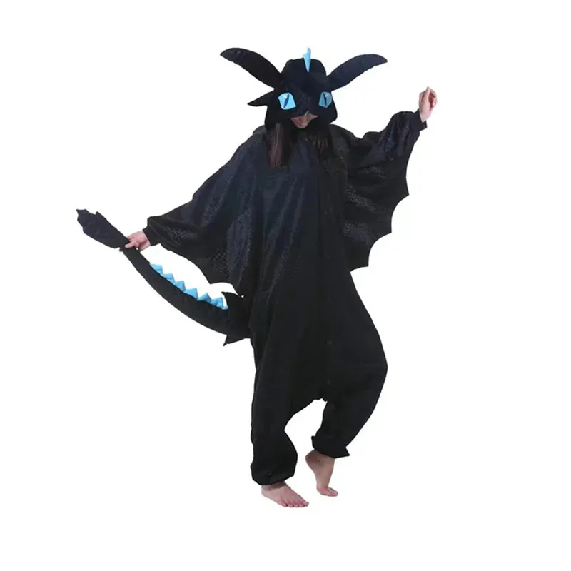 Bear's Den Toothless Black Dragon Onesie Kigurumi Adult Unisex Flannel Zipper Pajama Anime Cosplay Costume Train Your New 2025
Bear's Den Toothless Black Dragon Onesie Kigurumi Adult Unisex Flannel Zipper Pajama Anime Cosplay Costume Train Your New 2025