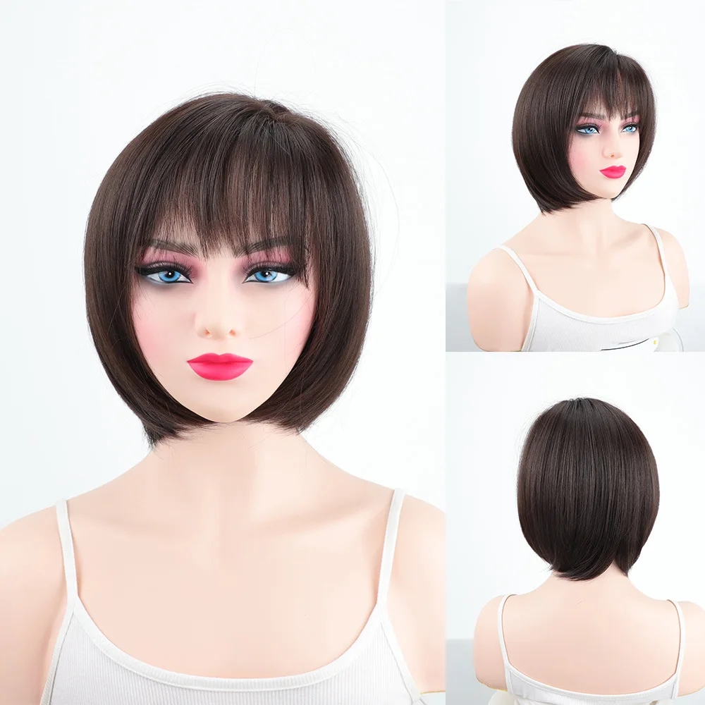 Straight Dark Brown Bob Wig, Ideal for Daily Office & Casual Outings, Elegant Wigs for Timeless Charm
Straight Dark Brown Bob Wig, Ideal for Daily Office & Casual Outings, Elegant Wigs for Timeless Charm