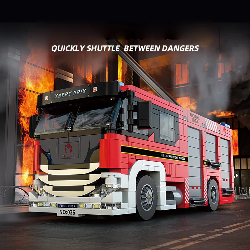 Speed Champion Car Model Building Block Model Aerial Ladder Fire Truck City Vehicle Construction Model Toys Bricks For Gifts
Speed Champion Car Model Building Block Model Aerial Ladder Fire Truck City Vehicle Construction Model Toys Bricks For Gifts