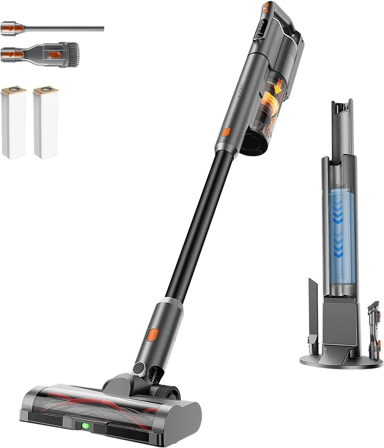 Cordless Vacuum Cleaner with Auto Empty & Dust Scrap, 7-Layer HEPA Filtration, Anti-Tangle Brush for Pet Hair and Floors
Cordless Vacuum Cleaner with Auto Empty & Dust Scrap, 7-Layer HEPA Filtration, Anti-Tangle Brush for Pet Hair and Floors