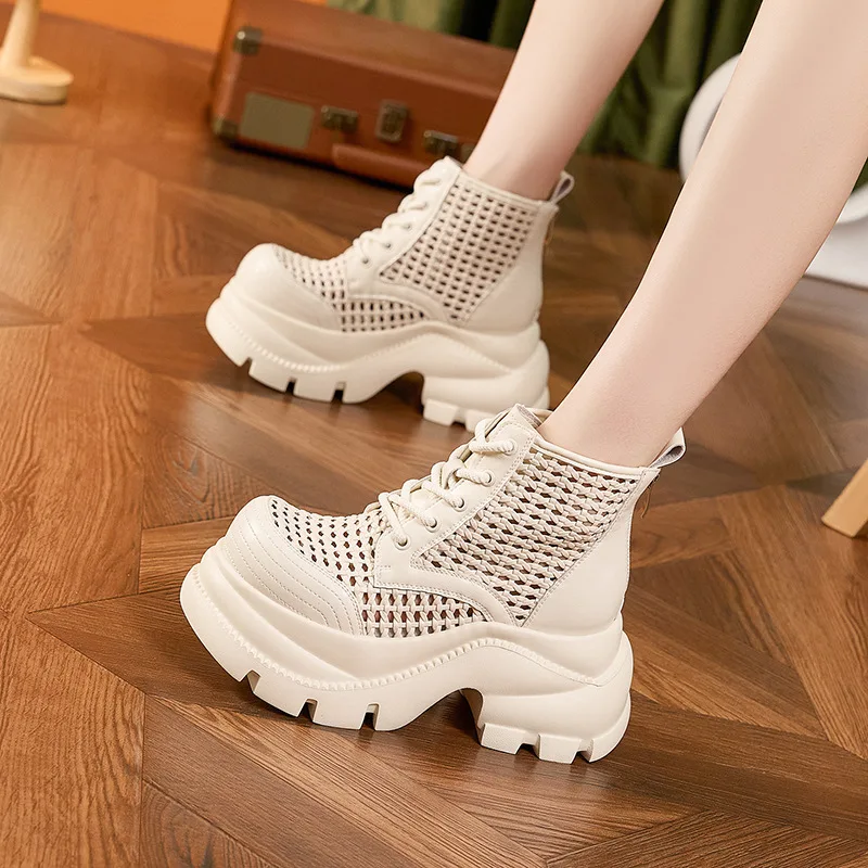 Women's 2026 summer new breathable cool boots versatile hollow mesh shoes with increased height inside women's shoes
Women's 2026 summer new breathable cool boots versatile hollow mesh shoes with increased height inside women's shoes