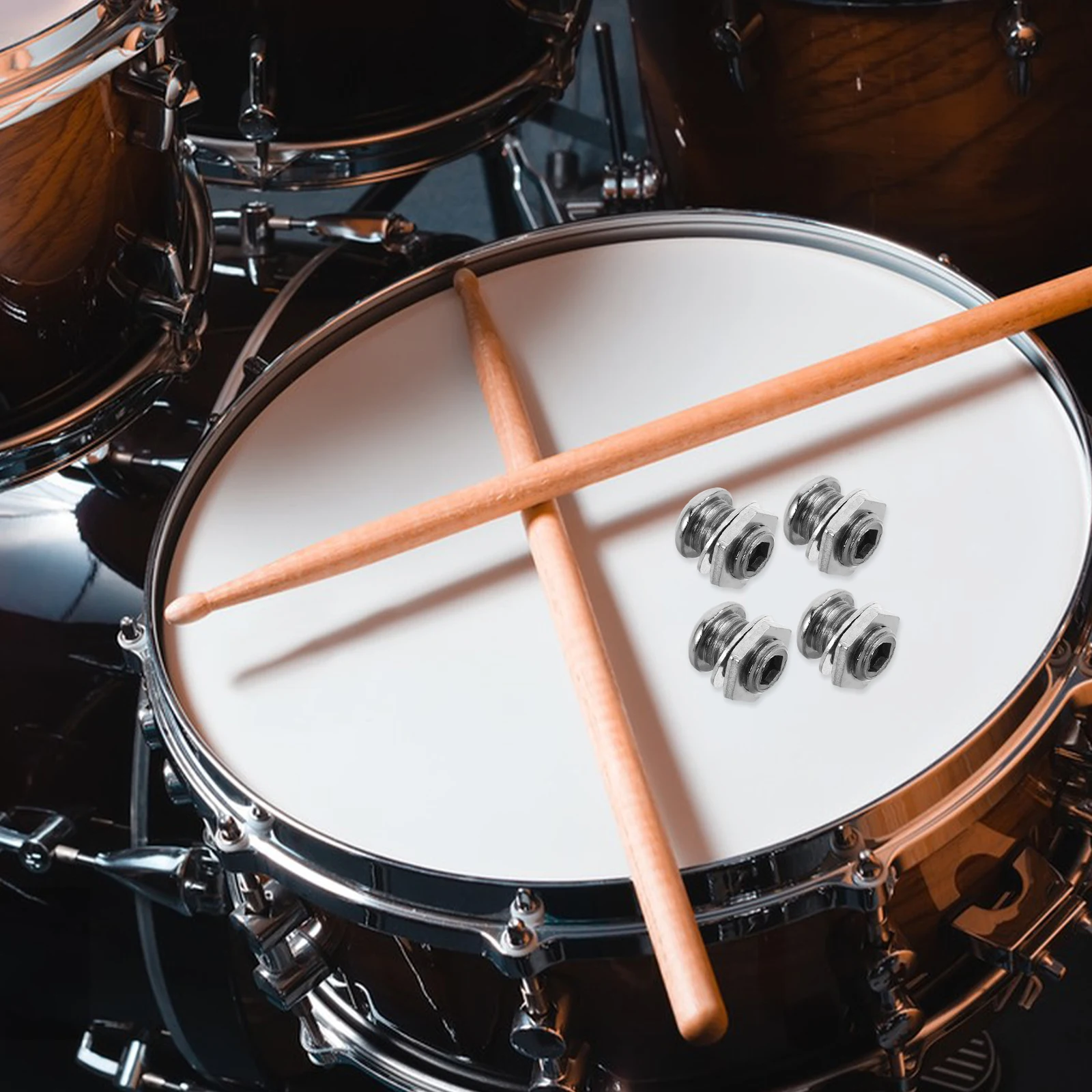 4pcs Vent Hole Screws Alloy Snare Drum Air Vent Screw For Percussion Instrument Stability Drum Replacement Hardware
4pcs Vent Hole Screws Alloy Snare Drum Air Vent Screw For Percussion Instrument Stability Drum Replacement Hardware