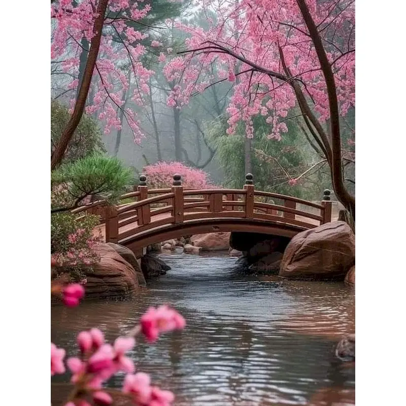 SDOYUNO DIY Diamond Embroidery Cherry Blossom Garden Diamond Painting Pictures Of Rhinestones Mosaic Landscape Accessories
SDOYUNO DIY Diamond Embroidery Cherry Blossom Garden Diamond Painting Pictures Of Rhinestones Mosaic Landscape Accessories