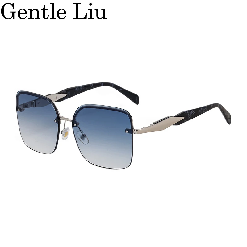 Square Rimless Oversized Sunglasses Woman Men 2025 Luxury Brand Big Frame Metal Sun Glasses For Female Vintage Fashion Eyewear
Square Rimless Oversized Sunglasses Woman Men 2025 Luxury Brand Big Frame Metal Sun Glasses For Female Vintage Fashion Eyewear
