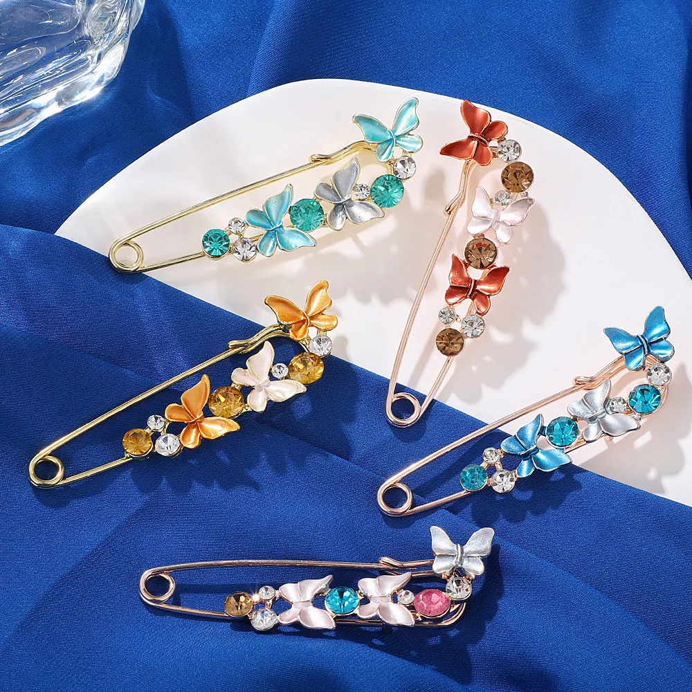 2PC set trendy shawl butterfly brooch light luxury water crystal decorative brooch large coat shirt anti-light pin women
2PC set trendy shawl butterfly brooch light luxury water crystal decorative brooch large coat shirt anti-light pin women