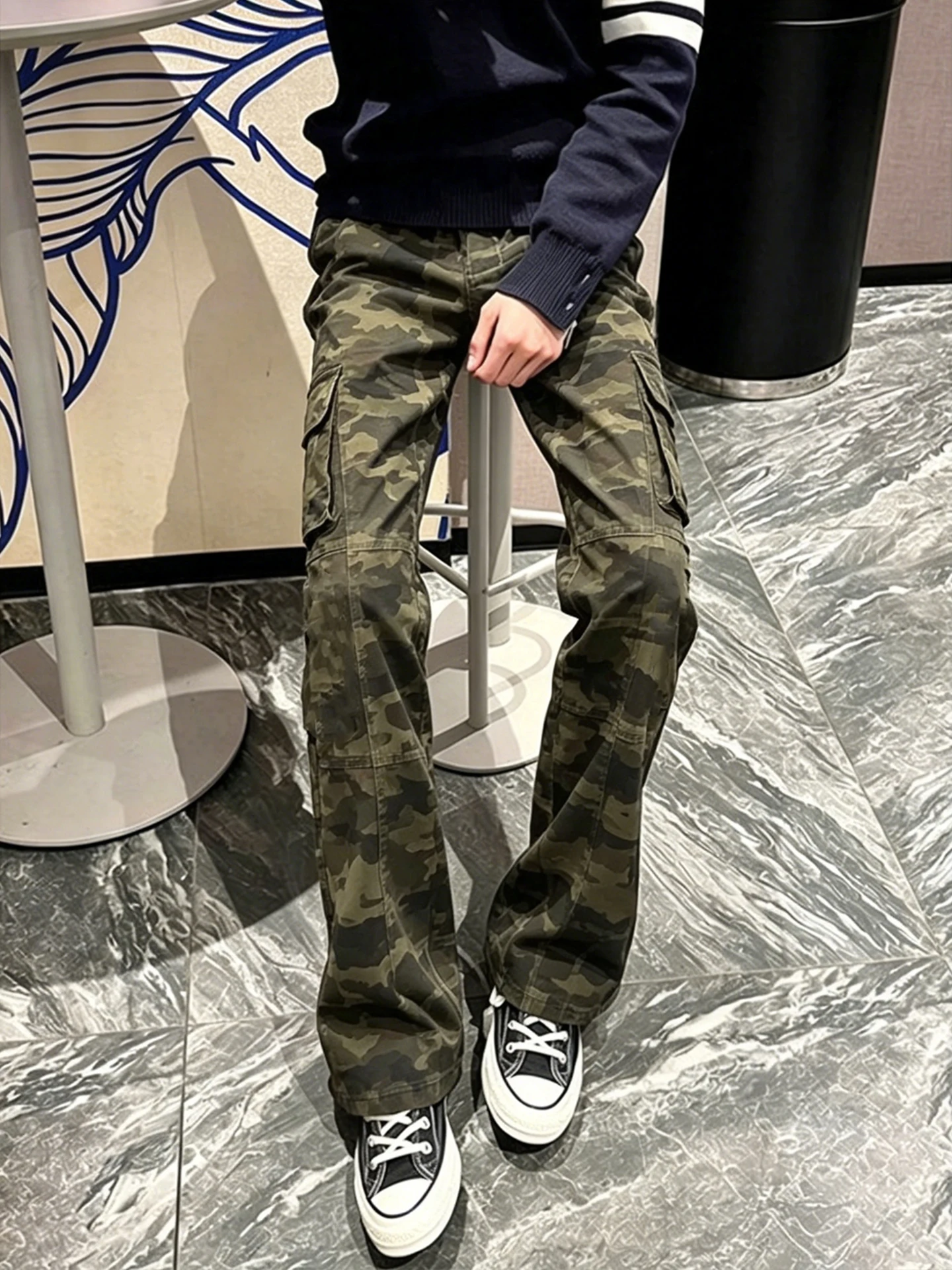 Cleanfit American Retro Camouflage Work Pants Men Summer Vibe Jeans Slim Straight Leg Micro Flare Pants Casual Wear
Cleanfit American Retro Camouflage Work Pants Men Summer Vibe Jeans Slim Straight Leg Micro Flare Pants Casual Wear