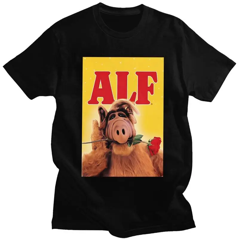 Мужская футболка ALF в форме Alien Life Form, футболка из 100% хлопка, футболки с короткими рукавами, облегающие футболки
Мужская футболка ALF в форме Alien Life Form, футболка из 100% хлопка, футболки с короткими рукавами, облегающие футболки